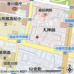 香川県高松市天神前12-1周辺の地図