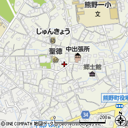 熊野町商工会館周辺の地図