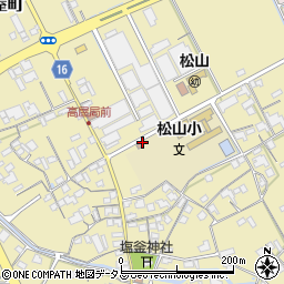 坂出警察署　松山駐在所周辺の地図