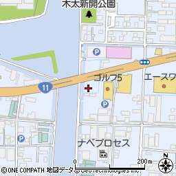 新詰田川橋周辺の地図