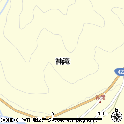 三重県大台町（多気郡）神滝周辺の地図