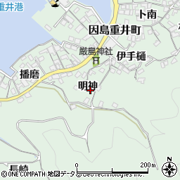 広島県尾道市因島重井町6363-1周辺の地図
