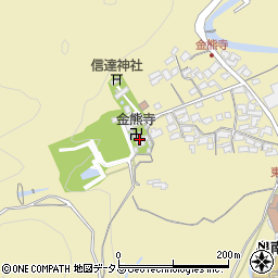 金熊寺周辺の地図