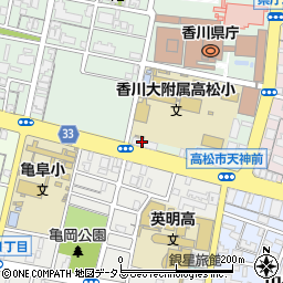 香川用水土地改良区　財務課周辺の地図