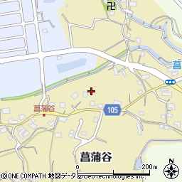 和歌山県橋本市菖蒲谷周辺の地図