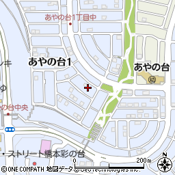 和歌山県橋本市あやの台周辺の地図