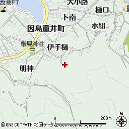 広島県尾道市因島重井町6501周辺の地図