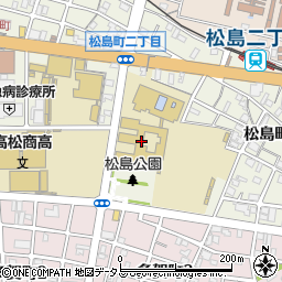 高松市立高松第一小学校（高松第一学園）周辺の地図