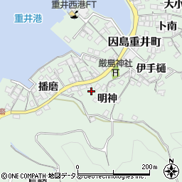 広島県尾道市因島重井町6354-2周辺の地図