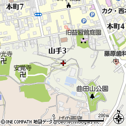 兵庫県洲本市山手周辺の地図