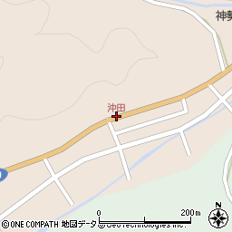 沖田周辺の地図