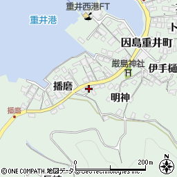 広島県尾道市因島重井町6376周辺の地図