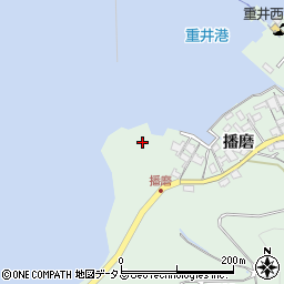 広島県尾道市因島重井町播磨甲周辺の地図