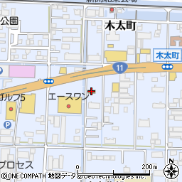 セブンイレブン高松木太町中浜店周辺の地図