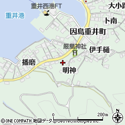 広島県尾道市因島重井町6345周辺の地図