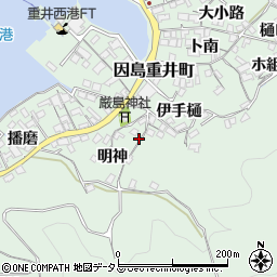 広島県尾道市因島重井町6334-3周辺の地図