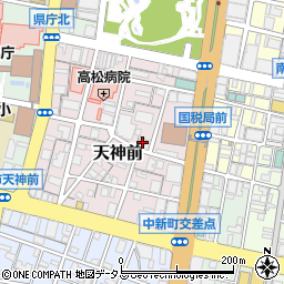 香川県高松市天神前3-13周辺の地図