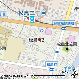 香川がん患者会さぬきの絆事務局周辺の地図