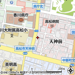 香川県交通周辺の地図