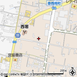 香川県高松市香西南町593周辺の地図
