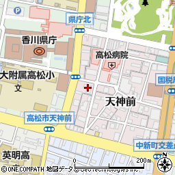 香川県庁教育委員会　健康福利課・総務・健康福利グループ・教職員相談周辺の地図