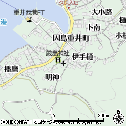 広島県尾道市因島重井町6332周辺の地図