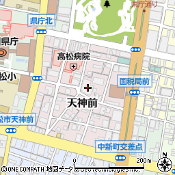 香川県高松市天神前3-16周辺の地図