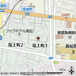 日本年金機構高松東年金事務所周辺の地図