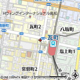 宮脇書店瓦町ビル周辺の地図