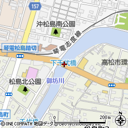 下千代橋周辺の地図