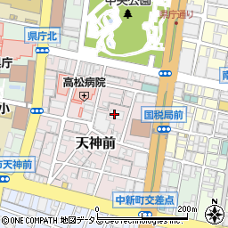 香川県高松市天神前3周辺の地図