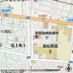 香川県庁教育委員会　出先香川県教育委員会事務局東部教育事務所周辺の地図