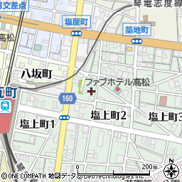 塩上小公園周辺の地図