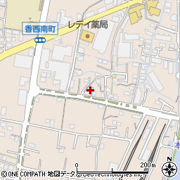 香川県高松市香西南町437周辺の地図