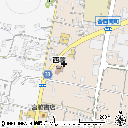 香川県高松市香西南町599周辺の地図