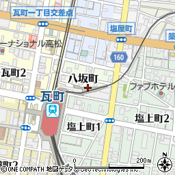 香川県高松市八坂町3周辺の地図