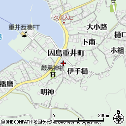 広島県尾道市因島重井町6613-3周辺の地図