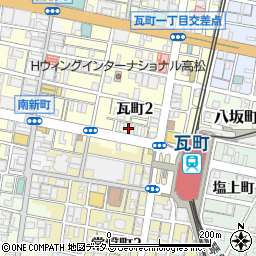 パープルスペース高松店周辺の地図