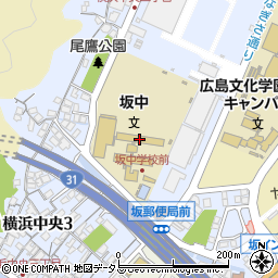 坂町立坂中学校周辺の地図