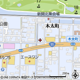 アルファステイツ木太四番館管理員室周辺の地図