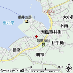 広島県尾道市因島重井町須鼻周辺の地図