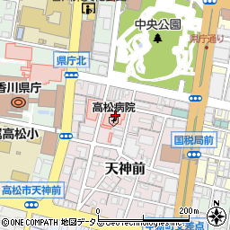 香川県高松市天神前4周辺の地図