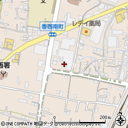 香川県高松市香西南町451周辺の地図