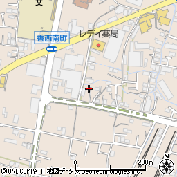香川県高松市香西南町458周辺の地図