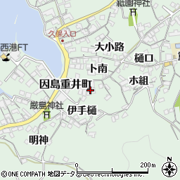 広島県尾道市因島重井町6647-1周辺の地図