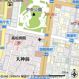 香川県高松市天神前1-7周辺の地図