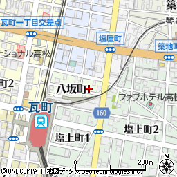 香川県高松市八坂町2-21周辺の地図