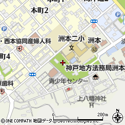 遺族会館周辺の地図
