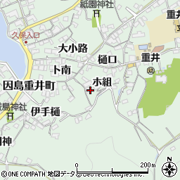 広島県尾道市因島重井町6547-1周辺の地図