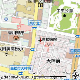 香川県高松市天神前5周辺の地図